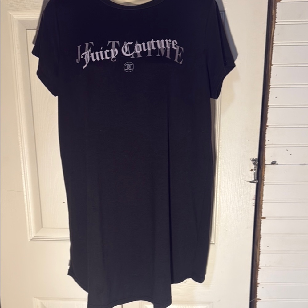 Juicy Couture Black Graphic Tee Dress